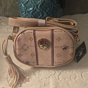 Beverly Hills Polo Club Pink Crossbody Bag